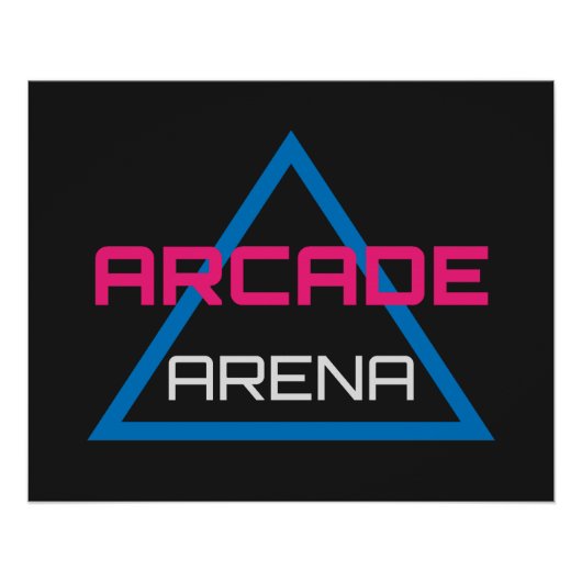 Arcade Arena Gaming Logo Poster (Vorderseite)