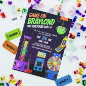 Arcade Birthday Party Einladung