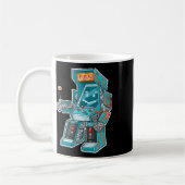 Arcade-Bot- Videospielkabine mit Joystick in Di Kaffeetasse (Links)