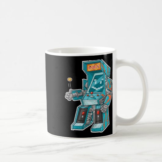 Arcade-Bot- Videospielkabine mit Joystick in Di Kaffeetasse (Rechts)