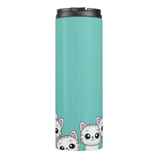 Arcade Claw Niedlich Kitten Grabber Personalisiert Thermosbecher (Rückseite)