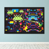 Arcade Death Machine on Patrol - Ken Gage Art Leinwanddruck (Insitu (Holzboden))