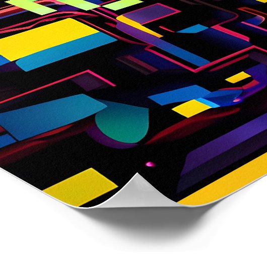 Arcade Death Machine on Patrol - Ken Gage Art Poster (Ecke)