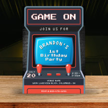 Arcade Game 1. Geburtstag Party