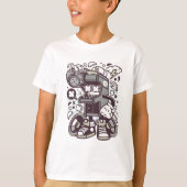 Arcade Game Boombox T-Shirt (Vorderseite)