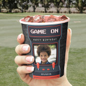 Arcade Game Foto Bridge Retro Pappbecher