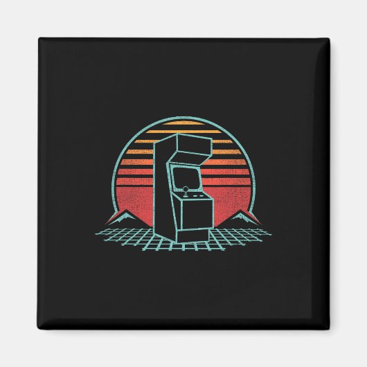 Arcade Game Machine Kabinett Nostalgia Retro 80er Magnet (Vorne)