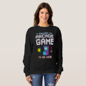 Arcade Game Machine Video Game Cabinet Gamer Sweatshirt (Vorne ganz)