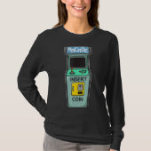 Arcade Game Retro Gamer Beilage Münze T-Shirt (Vorderseite)