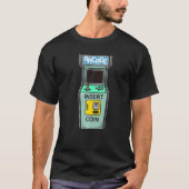 Arcade Game Retro Gamer Beilage Münze T-Shirt (Vorderseite)