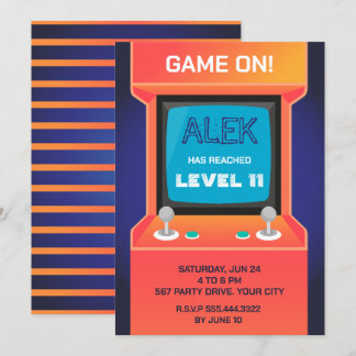 Arcade Gamer Einladung