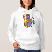 Arcade Gamer Strichmännchen Fun Vintages Videospie Hoodie (Vorderseite)