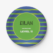 Arcade Geburtstag, GlücksspielerGeburtstagseinladu Pappteller (Vorderseite)