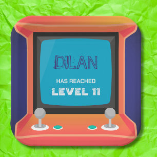 Arcade Geburtstag, GlücksspielerGeburtstagseinladu Pappteller