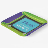 Arcade Geburtstag, GlücksspielerGeburtstagseinladu Pappteller (Gewinkelt)