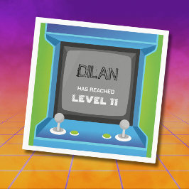 Arcade Geburtstag, GlücksspielerGeburtstagseinladu Serviette