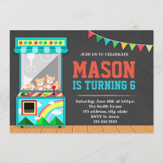 Arcade-Geburtstagsfeier Einladung