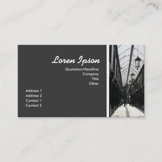 Arcade II Visitenkarte (Vorderseite)