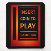 Arcade “Insert Coin to Play” Custom Mouse Pad Mousepad (Vorne)