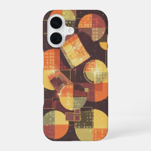 Arcade-Kreise und -Quadrate iPhone 16 Hülle