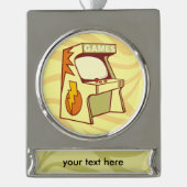 Arcade-Maschine Banner-Ornament Silber (Vorderseite)