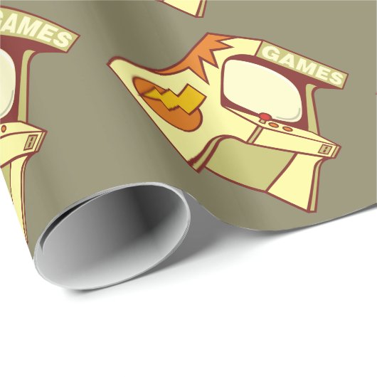 Arcade-Maschine Geschenkpapier (Rolleneckpunkt)