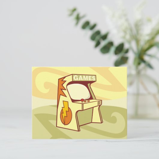 Arcade-Maschine Postkarte (Stehend Vorderseite)