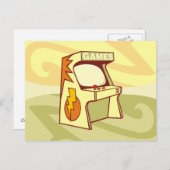 Arcade-Maschine Postkarte (Vorne/Hinten)