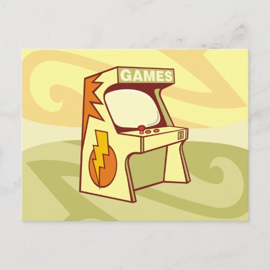 Arcade-Maschine Postkarte (Vorderseite)