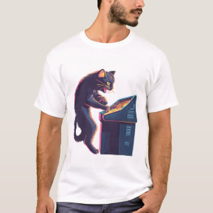 Arcade Meowster – Nostalgische Spielkatze T-Shirt