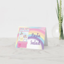 Arcade Pink Claw Machine Birthday Food Zelt Card Dankeskarte