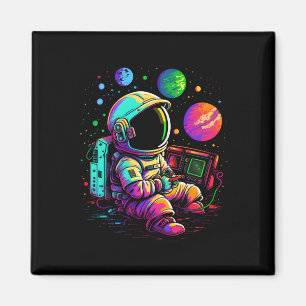 Arcade Planets Universe Gaming Astronaut Magnet