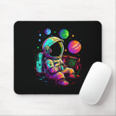 Arcade Planets Universe Gaming Astronaut Mousepad (Mit Mouse)
