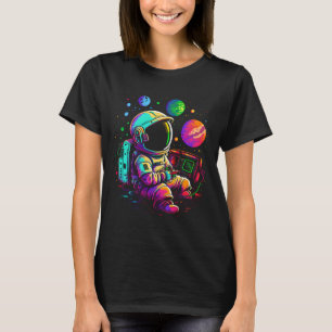 Arcade Planets Universe Gaming Astronaut T-Shirt
