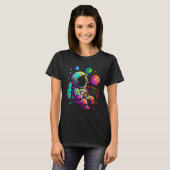 Arcade Planets Universe Gaming Astronaut T-Shirt (Vorne ganz)