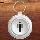 Arcade Player 1 Taste Schlüsselanhänger (Vorderseite)