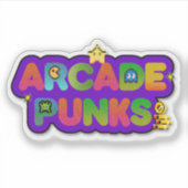 Arcade Punks Logo Sticker (Vorderseite)