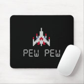 Arcade Retro Video Game Ship 1 Mousepad (Mit Mouse)