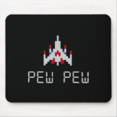 Arcade Retro Video Game Ship 1 Mousepad (Vorne)