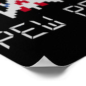 Arcade Retro Video Game Ship 1 Poster (Ecke)