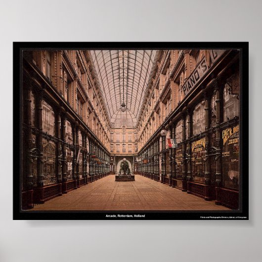 Arcade, Rotterdam, Holland Poster (Vorne)