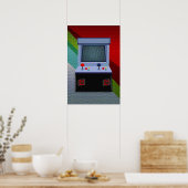 Arcade Video Game Joystick Coole Wand Kunst (Küche)