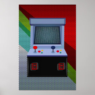 Arcade Video Game Joystick Coole Wand Kunst