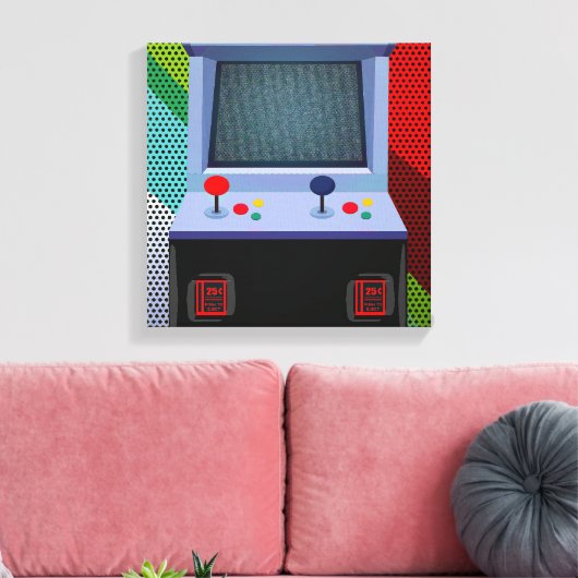 Arcade Video Game Joystick - Kunst Leinwanddruck (Insitu (Wohnzimmer))