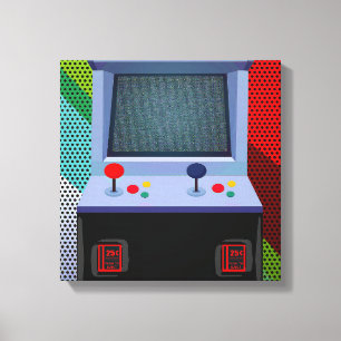 Arcade Video Game Joystick - Kunst Leinwanddruck