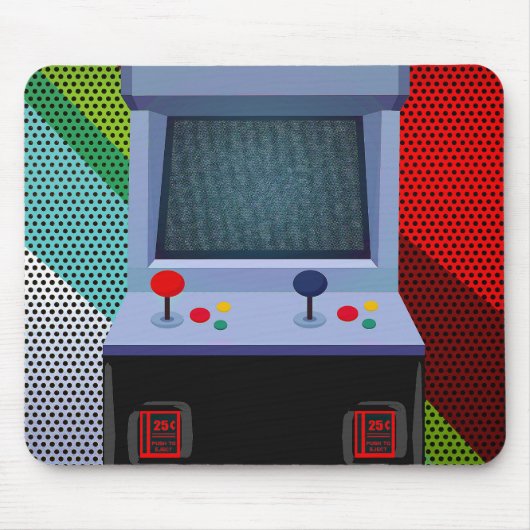 Arcade Video Game Joystick Personalisiert Schlafzi Mousepad (Vorne)