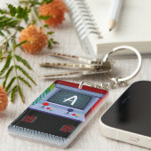 Arcade Video Game Joystick Personalisierter Name Schlüsselanhänger (Vorderseite rechts)