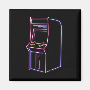 Arcade-Videospielautomat Spielautomat Vintage 80er Magnet