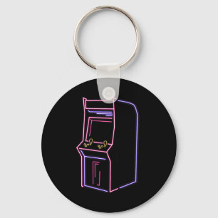 Arcade-Videospielautomat Spielautomat Vintage 80er Schlüsselanhänger