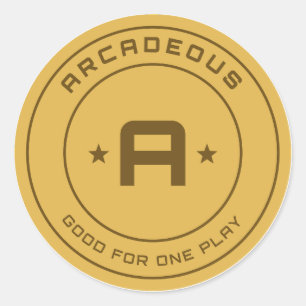Arcadeous Arcade Token Aufkleber